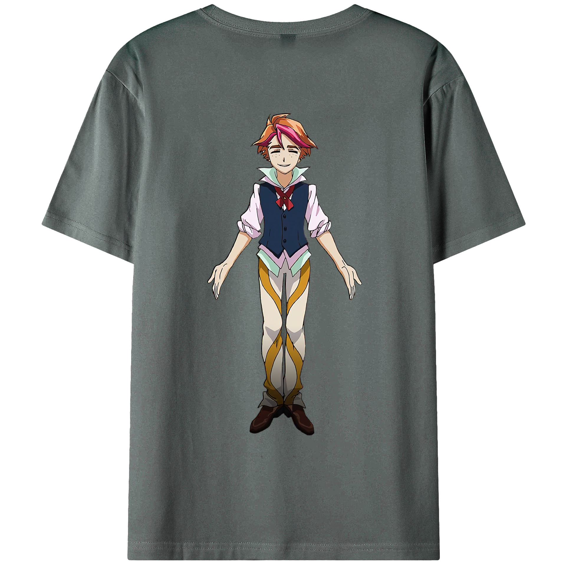 （画像用） 遊☆戯☆王 Yu-Gi-Oh! 綿100％ メンズ半袖Tシャツ（バックプリント） 通気性